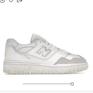 New Balance 550 - White/ Grey toe
